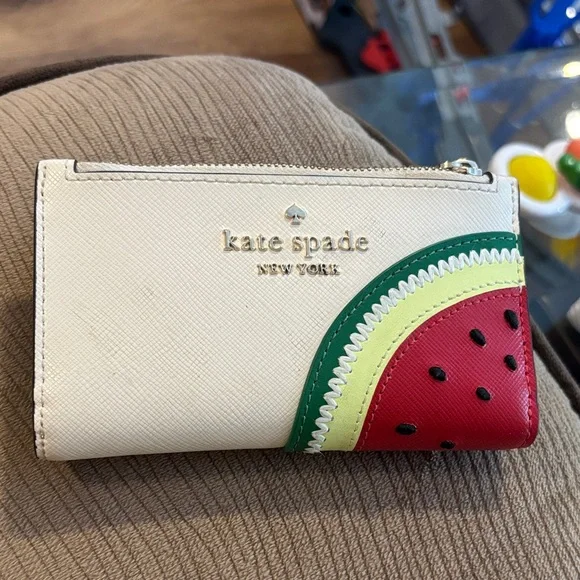 Kate Spade Watermelon Zip Pouch in Red and Green - Picture 1 of 4